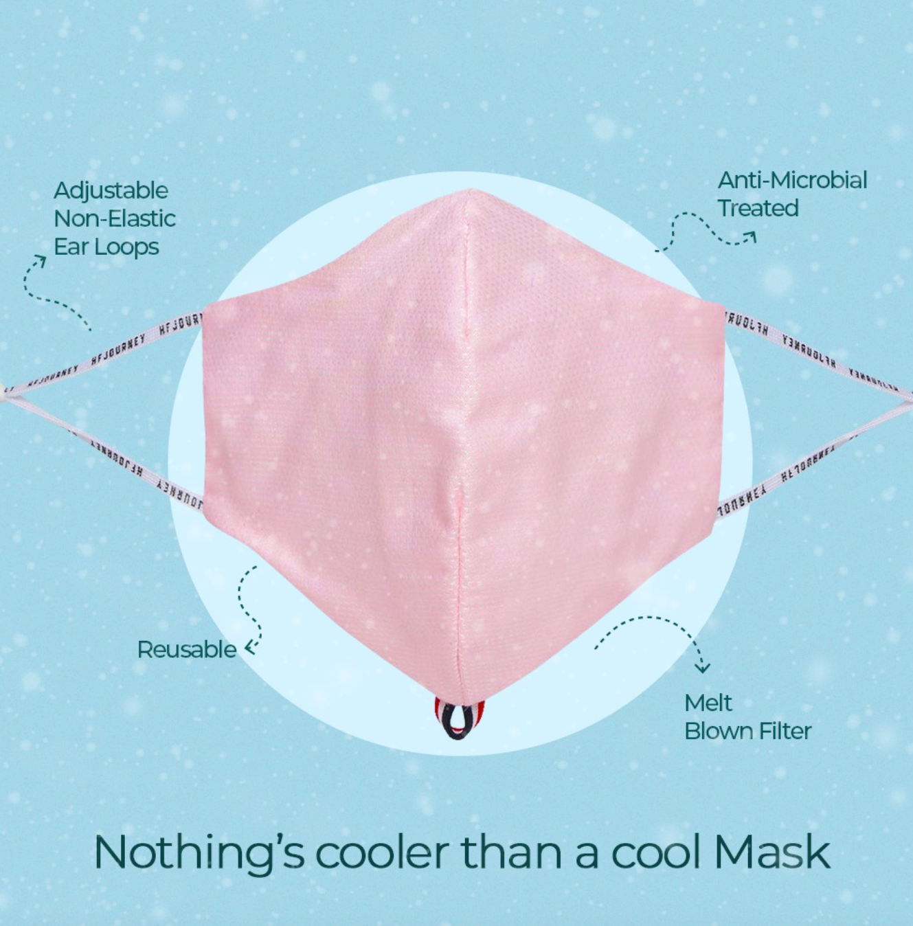 Hi-Gen' Facemask - Grey Floral, Navy, Fly (Pack of 3)