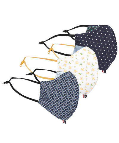 Hi-Gen' Facemask - Berry, Daffodil, Navy ( H J A ) (Pack of 3) | Face Mask | HF JOURNEY