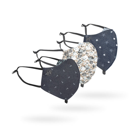 Hi-Gen' Facemask - Anchor, Grey Floral, Koog Zward (Pack of 3) | | HF JOURNEY