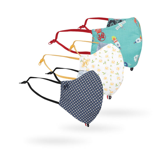 Hi-Gen' Facemask - Berry, Daffodil, Duck Egg (Pack of 3) | | HF JOURNEY