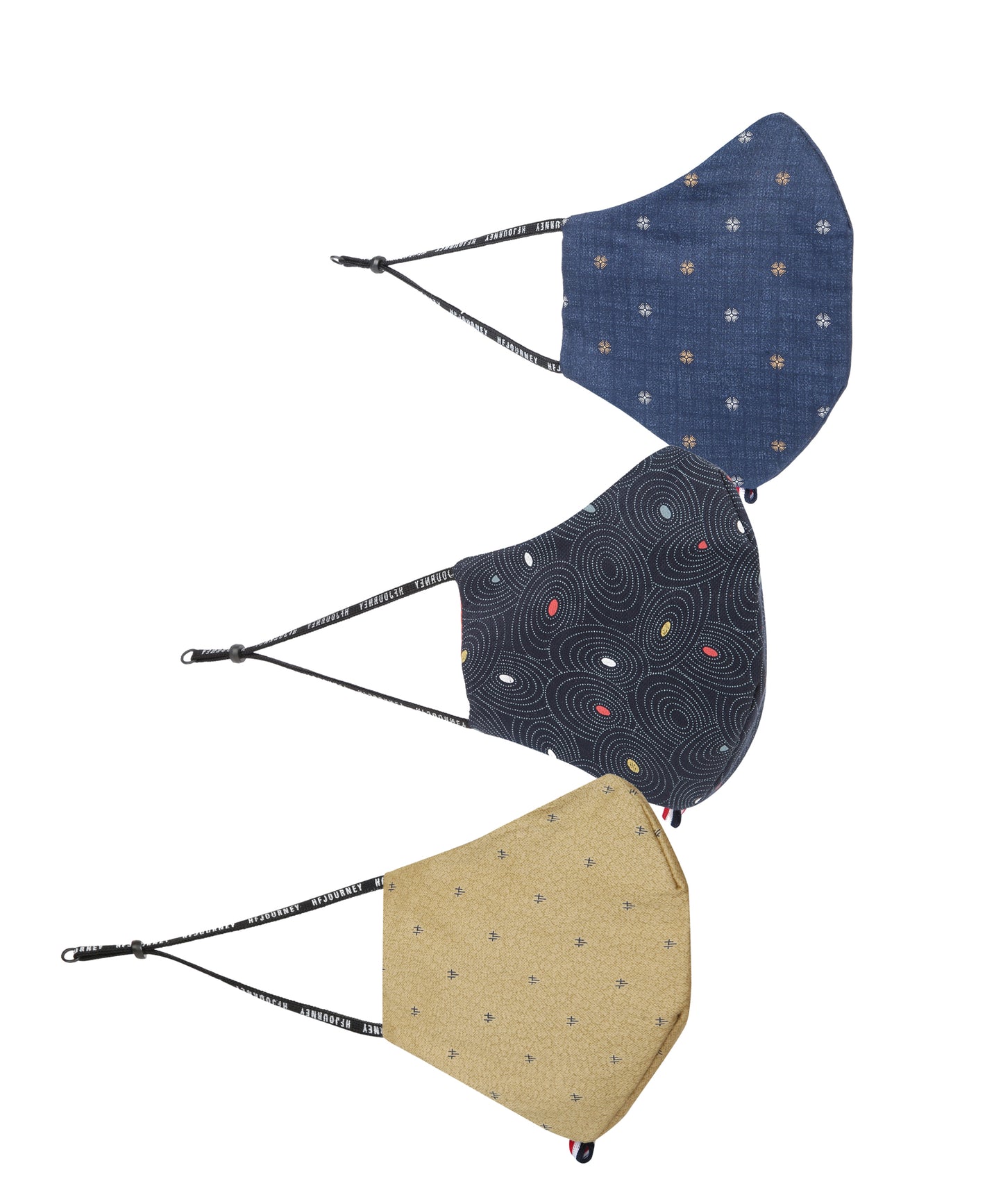 Hi - Gen ' Facemask -  Purple Vibe, Celestial, Marine Dune ( J3 Z2 V2 ) (Pack of 3)