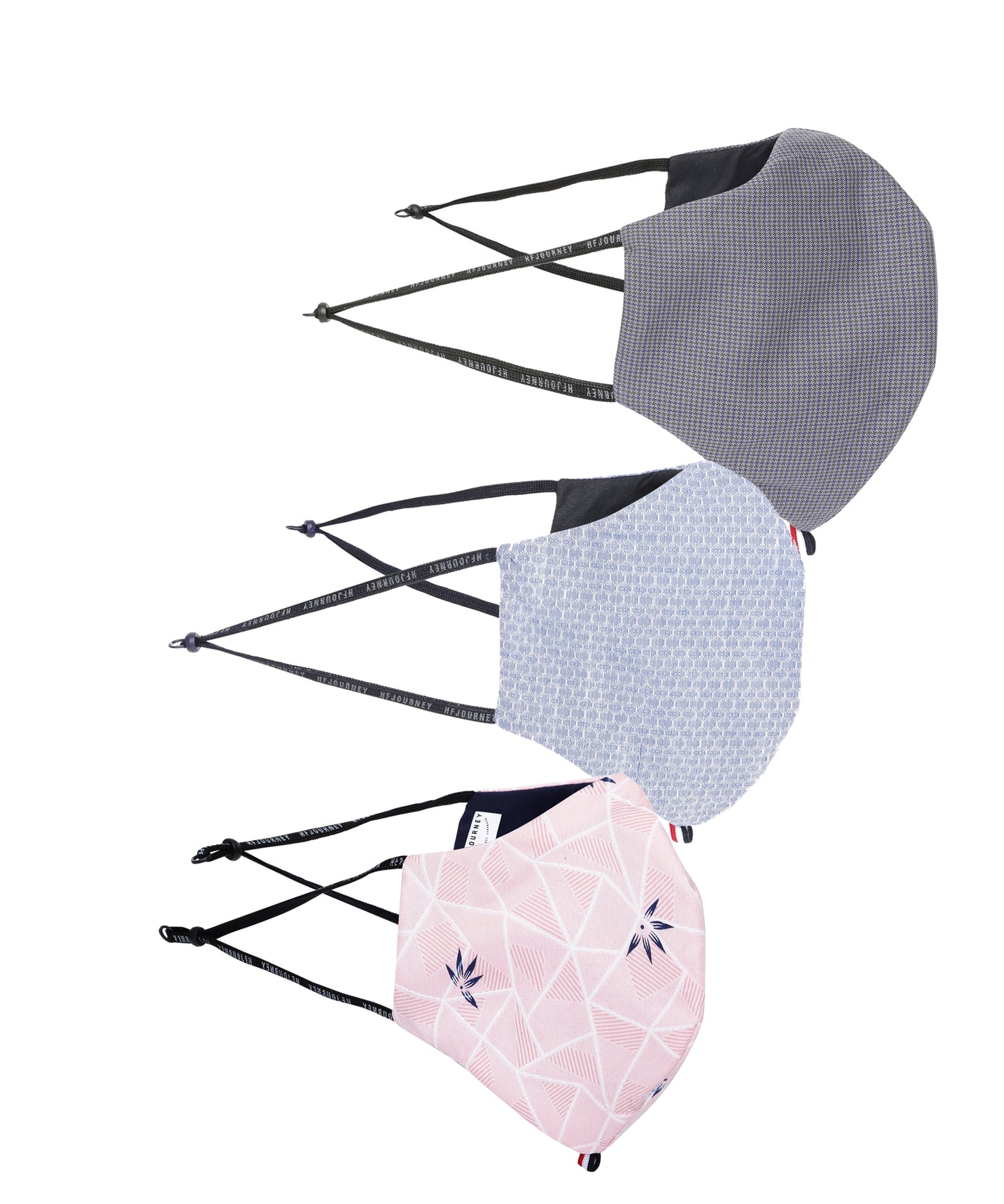 Hi - Gen ' Facemask -  Shattuck Peach, Iris, Sleek Gris ( S2 Q1 U1 ) (Pack of 3)