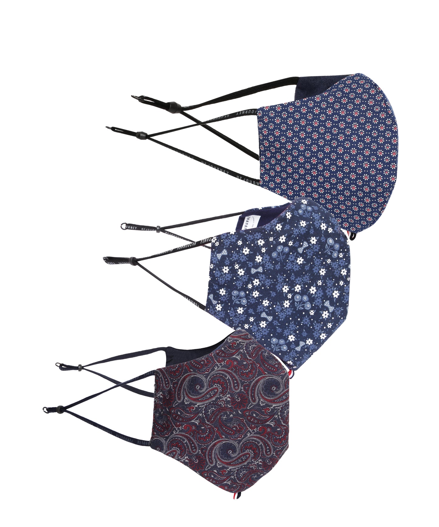 Hi - Gen ' Facemask - Pearsley Brown,Celestal Space,Floral Blue ( X1 Y1 C1 ) (Pack of 3)